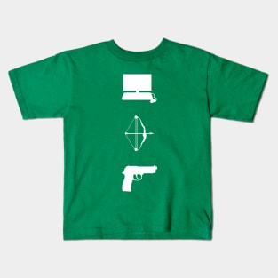 Team Arrow - Symbols - Weapons Kids T-Shirt